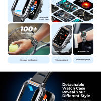 HAVIT HV-M9040S Smartwatch, Pantalla Completa 1,91", Llamadas Bluetooth, IP67 Resistente al Agua, 100+ Modos Deportivos, Monitor de Ritmo Cardíaco y Oxígeno en Sangre, Seguimiento de Sueño, Asistente de Voz, Compatible con Android/iOS - details 1