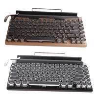 Teclado Mecánico Vintage Sin Cables De 83 Teclas Con Switches Azules Y Carcasa De Metal VBESTLIFE Para Escritorio - details 3