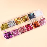 12 Grillas De Brillo De Uñas En Forma De Corazón Sequinias Holo Iridescentes Para Año Nuevo Y San Valentín BERX04 - details 5