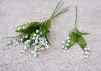 Flores Artificiales Blancas En Forma De Letra Bellflower Para Decoración De Hogar Boda Fiesta Casamiento Hechas a Mano Plantas Falsas Para Decoración De Pared - details 1