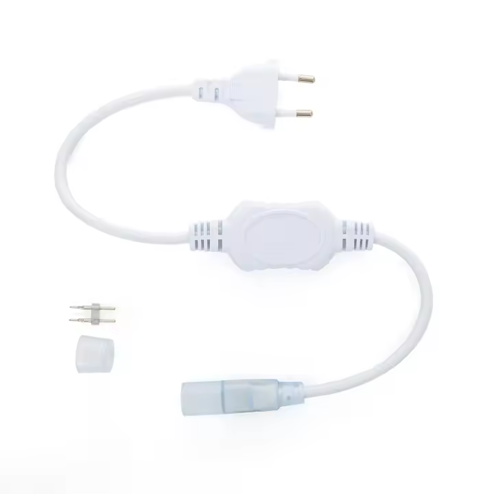 Ledkia Cable Rectificador Tira Neón LED Regulable 220V SFLEX8 Blanco - 1