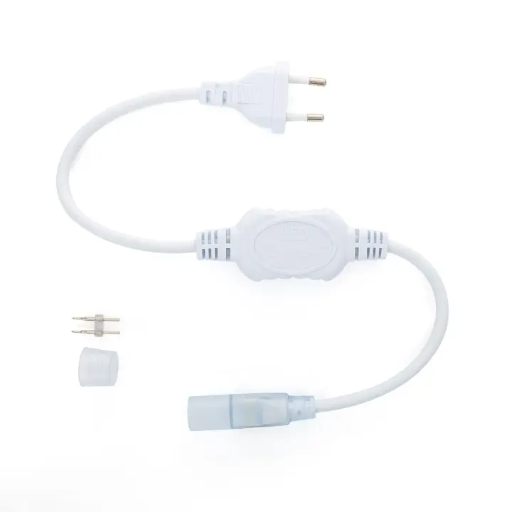 Ledkia Cable Rectificador Tira Neón LED Regulable 220V SFLEX8 Blanco - 1