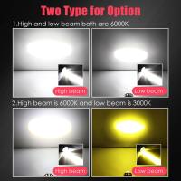 1pcs Bombilla De Moto LED 12V H4/HS1 H6/BA20D 15W 6 COB Luz Blanca Amarilla 1200LM 6000K Hi/Lo Beam Alta Calidad Para Motocicleta - details 3