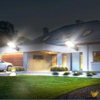 Luz Solar Exterior LED Con Sensor De Movimiento 1/2 Pieza Luz De Calle Amplia Para Jardín Y Courtyard 3 Modos Luz De Pared Para Exterior - details 5