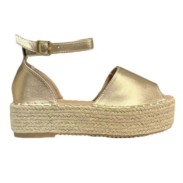 Sandalia Esparto Oro - 1