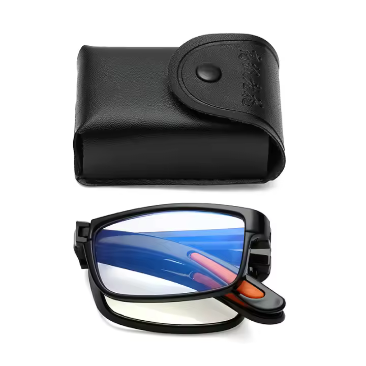 Gafas De Lectura Plegables Anti Luz Azul Retro Unisex Portátiles Para Hombres Y Mujeres Gafas De Bolsillo Para Presbicia - 1
