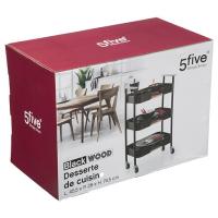 CAMARERA MEDIANA DE METAL CON RUEDAS MARCA 5 FIVE - details 0