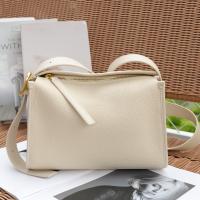 Bolso De Hombro Para Mujer En Cuero Genuino Negro Diseñador Lujo Con Correa Ancha De Cuero Calfornia Bolso De Cojín Gris Eboni Gris - details 4