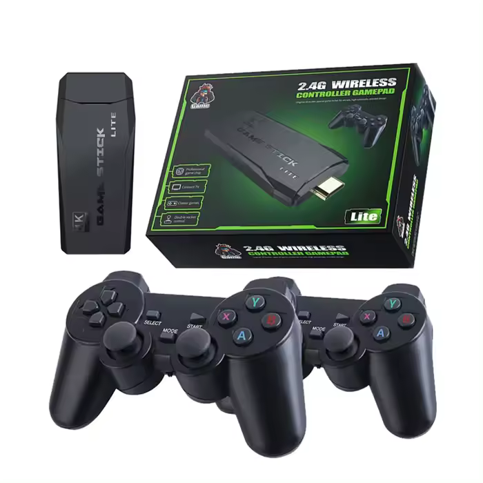 Wonduu Consola Retro HDMI Plug & Play con Juegos Incluidos – Emuladores Clásicos y Mandos Inalámbricos – Compatible con TV, Monitor o Proyector – Modelos y Capacidades Variadas - 1