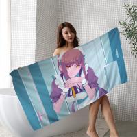 Toalla De Playa Anime Chainsaw Man Microfibra Absorbente Secado Rápido Suave Para Yoga Natación Camping Viajes Senderismo - details 9