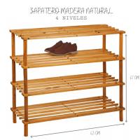 NAKLOE - Zapatero - Zapatero organizador de zapatos - Zapatero madera - Zapatero de madera - Organizador zapatos - - details 0