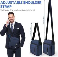 Bolso Hombre Bandoleras Hombre with Múltiples Bolsos Bolso Bandolera Hombre Casual Bolsos Hombre para Negocios Uso Diario Viajes(19*9*24cm) - details 2