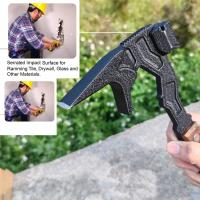 Martillo Multiusos Herramienta De Demolición Con Barra Y Prensa Para Exteriores Y Automóviles Regalo Para Hombres Uso Doméstico Y Camping - details 1