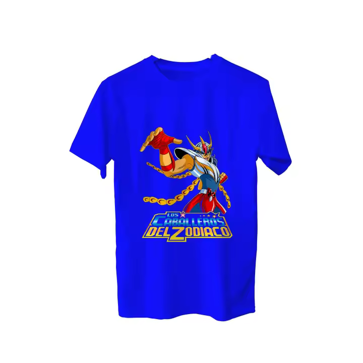 Camiseta Caballeros del zodiaco. Pegaso. Dragon. Cisne. Andromeda. Fenix. Varios colores. Todas las tallas. - 1