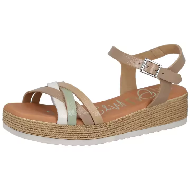 Sandalias Oh! My Sandals Al5430 para mujer en color beige - 1