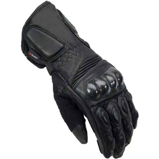GUANTES INVIERNO RACING UNIK R-1 POLARTEC NEGRO PIEL BOVINA GICQ5210 - 1
