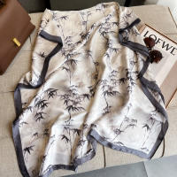 Pañuelo De Seda Lujo Para Mujer 180x90cm Esponjoso Y Suave Para Verano Bolero De Playa Estilo Bandana Fashion Para Damas - details 19