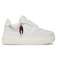 TOMMY JEANS — Cod. EN0EN02421  Sneakers con cordones, mujer, solo color, con logo, suela de goma - details 1