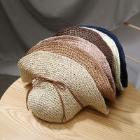 Sombrero De Playa Para Mujer Verano Protección UV Algodón Y Paja Tejida Amplio Para Aventuras Al Aire Libre Y Costeras - details 0