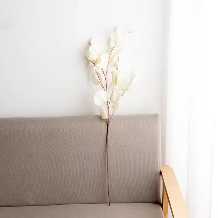 Eucalipto Artificial De Hojas Largas Para Decoración De Hogar Y Bodas Flores De Seda Falsas Plantas Para Mesa DIY Origen China - 1