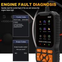 Lector De Códigos Diagnósticos OBDII Profesional Con Datos En Tiempo Real Herramienta Para Verificar Luz Del Motor Cloud Printing - details 0