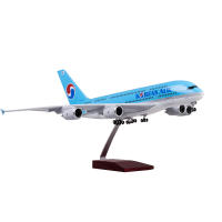 Modelo De Avión Airbus A380 1:160 47CM Con Luz LED Coreana Máquina De Fundición a Presión Regalo Para Enthusiasts De La Aviación Coleccionable Moderno - details 5