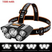 Linterna Frontal LED 5/11 Recargable Por USB Con Batería 18650 Integrada Lámpara De Mano Para Pesca Y Actividades Al Aire Libre - details 27