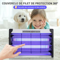 Lámpara antimosquitos 20W 1800V Alcance efectivo de la lámpara UV 25-30 m² Mata moscas para interiores y exteriores con cepillo de limpieza Lampara Mata Insectos para interior o exterior - details 7