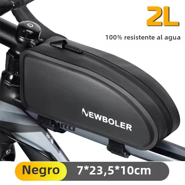 Bolsa De Bicicleta NEWBOLER Impermeable Para Ciclismo Capacidad Grande MTB Carretera Accesorios De Bicicleta Negro - 1