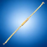 Pulsera Esclava Barbada 17 cm Oro 18 Kilates con certificado de Calidad - details 4