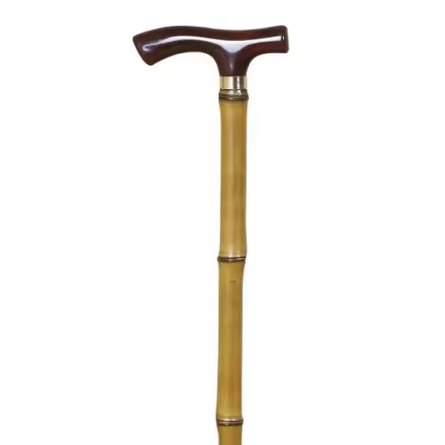 Bastón de Bambú para Caminar y Recuperación de Lesiones - 1
