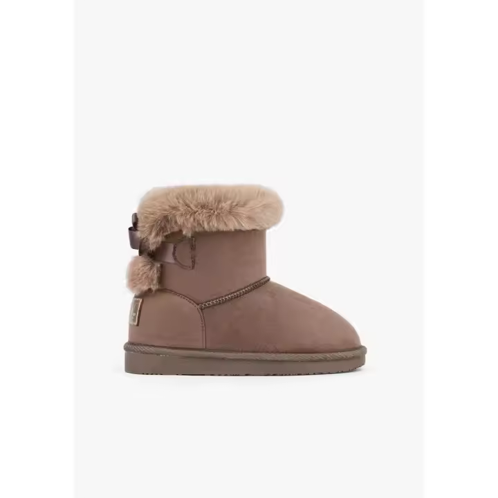 Conguitos Botas Australianas Lazo Pelo Water Repellent Taupe Ositos - 1