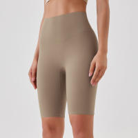 Shorts De Yoga Para Mujer Cintura Alta Transpirables Suaves Y Tensos Leggings De Gimnasio Cortos De Ciclismo Deportivos - details 57