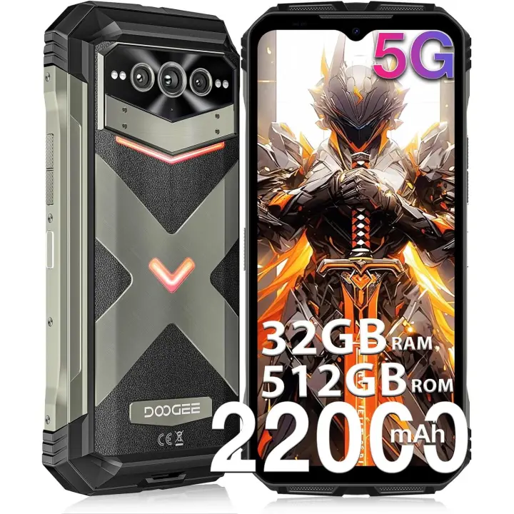 DOOGEE V MAX Pro 5G Movil Resistente 22000mAh 32GB+512GB 108MP 6,58" FHD+ 120Hz Android 14 Smartphone - 1