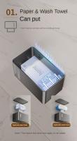 Caja De Papel Toalla Para Baño Sin Necesidad De Perforación Resistant Al Agua - details 1