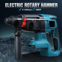 Drillpro-taladro rotativo eléctrico inalámbrico, martillo de impacto recargable de 27mm, 18V, 4 Funciones, para batería Makita de 18V - details 14