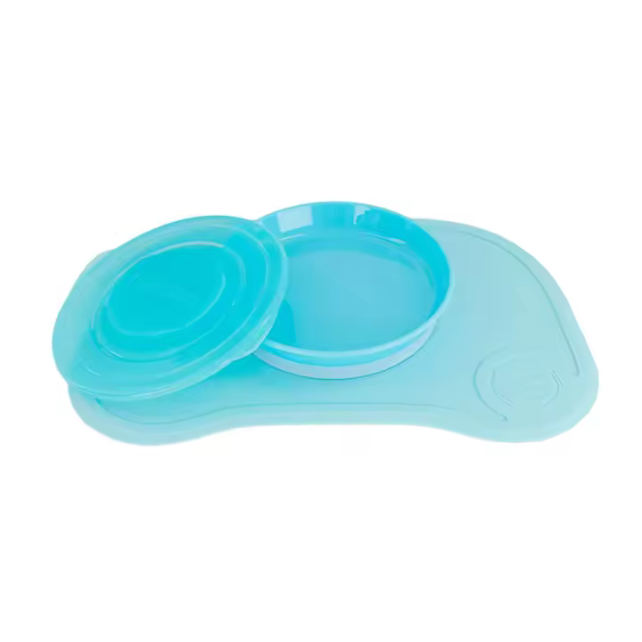 Twistshake Click-Mat Mini Mantel + Plato Azul - 1