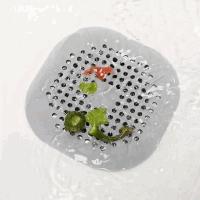 Banner - Filtro de Drenaje Plegable para Ducha, Baño y Cocina - Atrapa Pelos de Silicona con Ventosa - Blanco