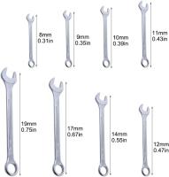 Juego De 12 Llaves De Trinquete Métricas Combinadas Herramienta Universal Para Reparación De Coches Conjunto De Llaves De Trinquete - details 4