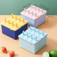 Molde Para Helado De Popsicle 4/8 Cuadrículas Hacer Helado En Casa Con Palitos Moldes Para Hielo De Verano Para La Cocina - details 3