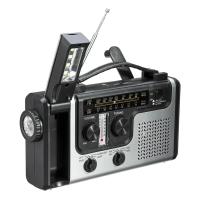 Radio Portátil Multifuncional Con Generador De Manivela Solar Y Dinámica AM/FM/SW1 Con Linterna LED De Lectura Y Previsión Del Clima - details 0