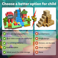 Juego De Bloques Magnéticos Creativos Para Niños Set De Cumpleaños Y Día De La International Children's Day Juguetes De Construcción Arquitectónica Cubica - details 3