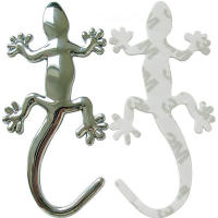 Pegatinas De Coche 3D De Geckos Lagartos PVC Cromado Emblema Decoración Accesorios De Estilo Para Automóviles Impermeables Y Reflectantes - details 5