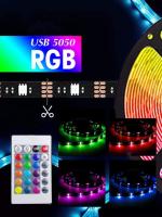 Tira De LED 5M 5050RGB Con USB 12V Luz Colorida Para Decoración De Fondo De TV Control Remoto De 24 Teclas Incluido - details 4