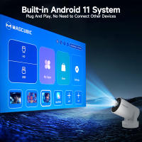 Proyector Portátil Magcubic HY300 Pro+ Android 11 8000 Lumens 4K 720P Con WiFi 6 Y Altavoz Integrado Para Películas Al Aire Libre En Casa - details 11