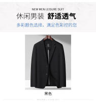 Chaqueta De Moda Para Hombres 2025 Alta Gama Luz Y Lujo Casual Verano Primavera Transpirable Sin Lining Cierre Simple - details 2
