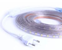 Tira De LED 220V Blanca Impermeable Con Enchufe Europeo 60LED/M 5050 Para Iluminación Exterior Decorativa En Armario Y Vestíbulo - details 3