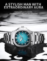 Reloj De Hombre PENGAGAR Lujo Militar Quadrado Impermeable Luminoso Con Fecha Y Día De La Semana Acero Inoxidable Reloj De Cuarzo Con Estuche - details 4