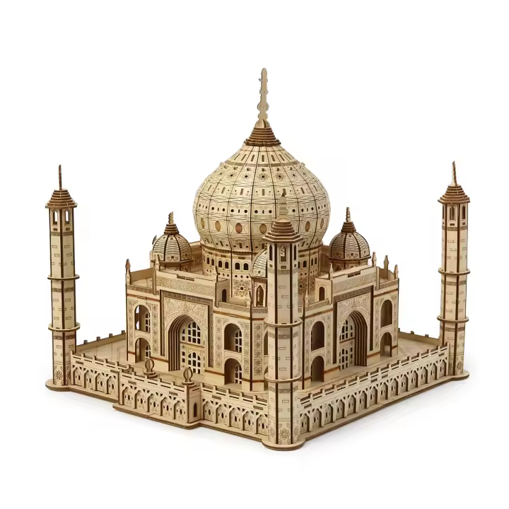 DAM. Maqueta de Madera 3D, diseño Taj Mahal. 388 piezas. 29x29x29cm. - 1