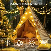 Luces De Cadena De Bolas LED 10M Para Exteriores Luces De Navidad Para Jardín Fiesta Hogar Boda Decoración Incluye Pilas - details 9